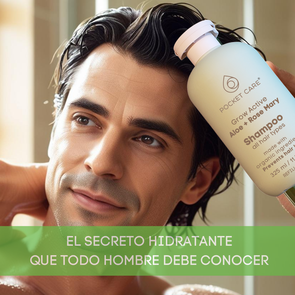 4 pza Shampoo artesanal Organico Revitalizante de Sábila, Verbena, Romero y Espinosilla - Hidratación Profunda y Brillo Saludable 325ml.