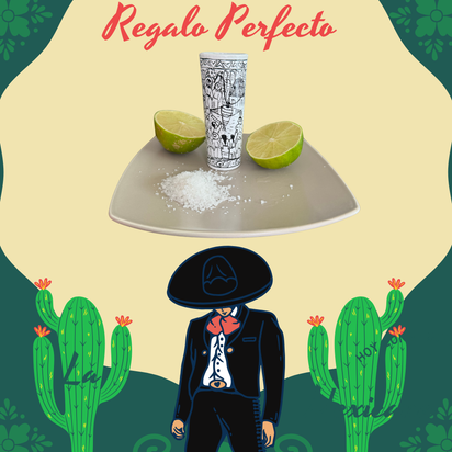 4 Vasos de Tequileros Pintados a Mano: El Toque Perfecto para tus Reuniones, Arte en Cada Sorbo: Vasos de Tequila Únicos y Hechos a Mano de cuatro colores diferentes