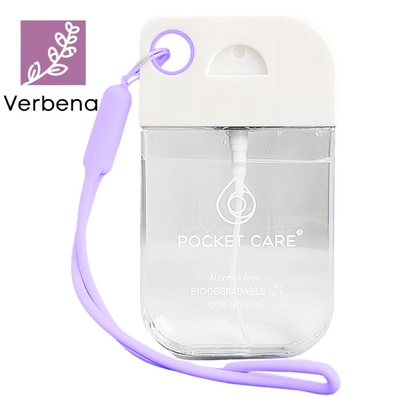 Desinfectante Spray Verbena - Sin Alcohol | 45ml | Antibacterial Spray de Bolsillo Orgánico | Sanitizante para Manos - Hand Sanitizer |Aroma Verbena 100% Natural