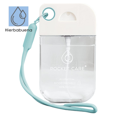 Spray desinfectante Sin Alcohol con45ml aroma HIERBABUENA | Antibacterial Spray de Bolsillo Orgánico | Sanitizante para Manos - Hand Sanitizer | 100% Natural.