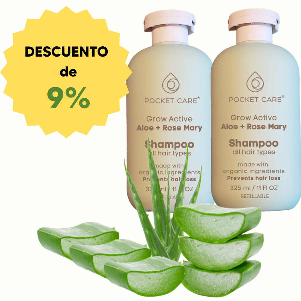 2 pza Shampoo artesanal, Organico, Revitalizante de Sábila, Verbena, Romero y Espinosilla - Hidratación Profunda y Brillo Saludable 325ml