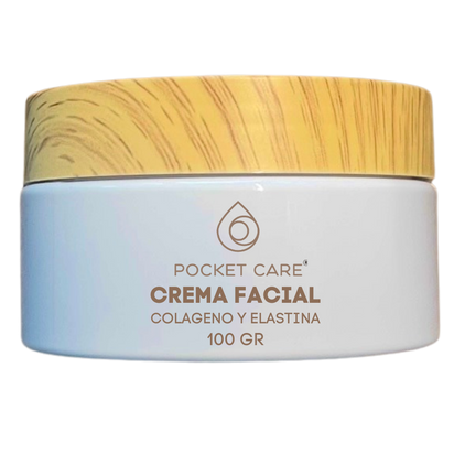 Crema Facial Regeneradora con Elastina y Colágeno – Anti-Edad, Hidratación Profunda y Reducción de Arrugas – 100% Natural y Orgánica – Piel Firme y Radiante – Sin Parabenos ni Sulfatos | 100 GR