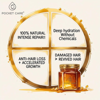 POCKETCARE - Shampoo Orgánico de Miel, Aloe Vera y Romero - Reparador Intenso para Cabello Dañado - Hidratación Natural, Anticaída y Crecimiento - Sin Sulfatos, Parabenos ni Siliconas - 100% Natural y Vegano 325ml