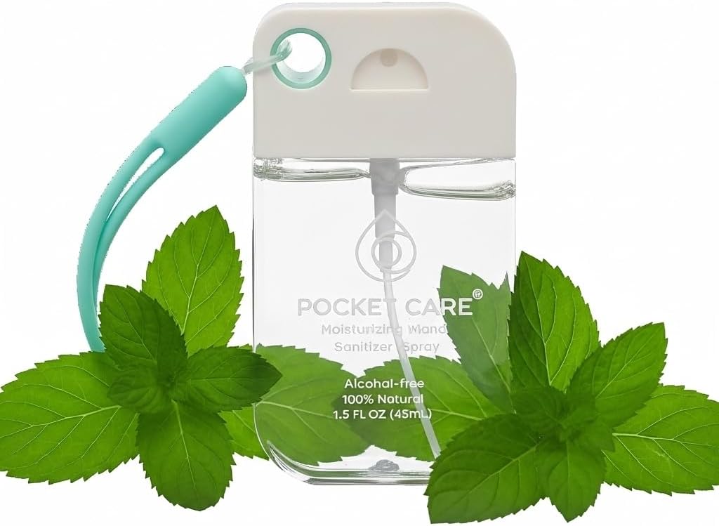 Protege tus manos SIN alcohol, SIN resequedad y SIN químicos agresivos - Spray antibacterial 100% natural que elimina el 99.9% de bacterias, cuida tu piel y cabe en tu bolsillo. (1 spray con 45 ml) 9 aromas disponibles
