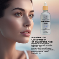 Serum Facial Ácido Hialurónico 10% Puro - Con Colágeno y Elastina - Hidrata, Reduce Arrugas y Líneas de Expresión - Antienvejecimiento - Vegano - 30 ml