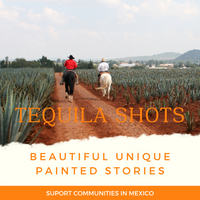 4 Vasos de Tequileros Pintados a Mano: El Toque Perfecto para tus Reuniones, Arte en Cada Sorbo: Vasos de Tequila Únicos y Hechos a Mano de cuatro colores diferentes