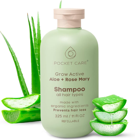 Shampoo Revitalizante Orgánico de Sabila y Romero para Cabello 325ml