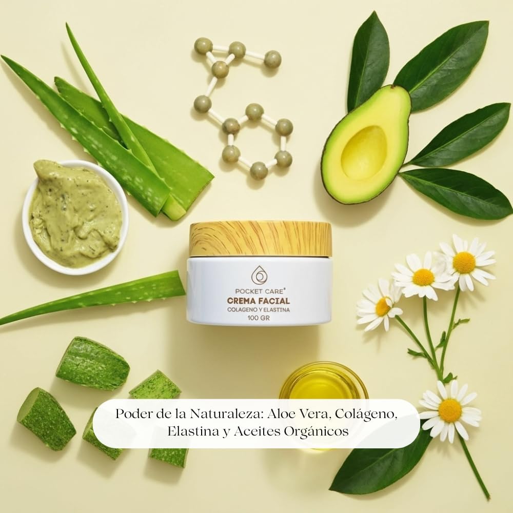 Kit con 2 Cremas Faciales Regeneradoras con Elastina y Colágeno – Anti-Edad, Hidratación Profunda y Reducción de Arrugas – 100% Natural y Orgánica – Piel Firme y Radiante – Sin Parabenos ni Sulfatos | 100 GR