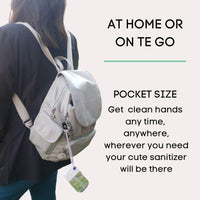 Desinfectante Spray  orgánico aroma MENTA- Sin Alcohol 45ml  Antibacterial Spray de Bolsillo Orgánico | Sanitizante para Manos - Hand Sanitizer |  100% Natural