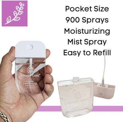 Desinfectante Spray Verbena - Sin Alcohol | 45ml | Antibacterial Spray de Bolsillo Orgánico | Sanitizante para Manos - Hand Sanitizer |Aroma Verbena 100% Natural