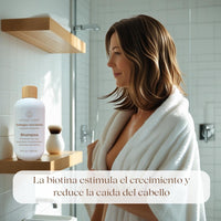 Shampoo Revitalizante de Colágeno y Biotina orgánico sin sulfatos - Cabello Fuerte, Sano y Lleno de Vida 325ml
