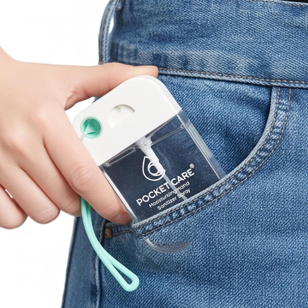kit con 3 Desinfectantes Spray - Sin Alcohol 45ml - Antibacterial Spray de Bolsillo Orgánico, Sanitizante para Manos - Hand Sanitizer - 100% Natural
