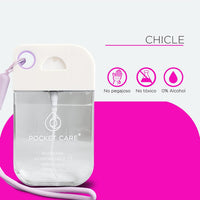 Desinfectante Spray - Sin Alcohol | 45ml - CHICLE | Antibacterial Spray de Bolsillo Orgánico | Sanitizante para Manos - Hand Sanitizer | Aroma Chicle - 100% Natural