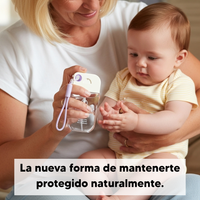 Protege tus manos SIN alcohol, SIN resequedad y SIN químicos agresivos - Spray antibacterial 100% natural que elimina el 99.9% de bacterias, cuida tu piel y cabe en tu bolsillo. (1 spray con 45 ml) 9 aromas disponibles