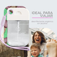 Desinfectante Spray - Sin Alcohol | 45ml - CHICLE | Antibacterial Spray de Bolsillo Orgánico | Sanitizante para Manos - Hand Sanitizer | Aroma Chicle - 100% Natural