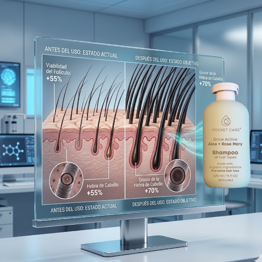 Kit Shampoo de Sábila 325ml + Refill 200ml | Pocket Care