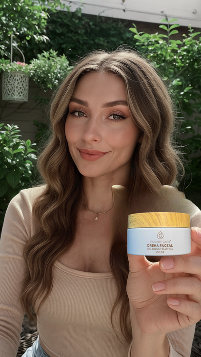Crema Facial Regeneradora con Elastina y Colágeno – Anti-Edad, Hidratación Profunda y Reducción de Arrugas – 100% Natural y Orgánica – Piel Firme y Radiante – Sin Parabenos ni Sulfatos | 100 GR
