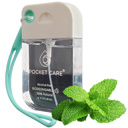 Protege tus manos SIN alcohol, SIN resequedad y SIN químicos agresivos - Spray antibacterial 100% natural que elimina el 99.9% de bacterias, cuida tu piel y cabe en tu bolsillo. (1 spray con 45 ml) 9 aromas disponibles