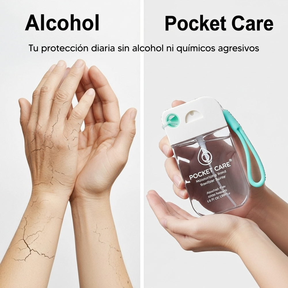 Protege tus manos SIN alcohol, SIN resequedad y SIN químicos agresivos - Spray antibacterial 100% natural que elimina el 99.9% de bacterias, cuida tu piel y cabe en tu bolsillo. (1 spray con 45 ml) 9 aromas disponibles