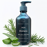 Kit con 2 Shampoos para Hombres 100% Natural y Orgánico | Fortalecedor Capilar con Aloe Vera, Romero, Jojoba y Ortiga | Control de Caída, Caspa y Exceso de Grasa | Aumenta Densidad y Brillo | Sin Sulfatos, Parabenos ni Químicos Agresivos | 500ml