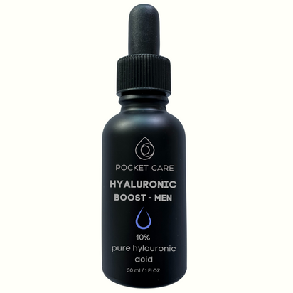 Suero Facial para Hombre - Ácido Hialurónico 10% Puro - Hidratación Profunda y Antiedad - Reduce Arrugas y Líneas de Expresión - Con Colágeno y Vitamina E - Textura Ligera No Grasa - 30 ml