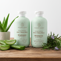 Kit con 2 Shampoos artesanales; Orgánico Revitalizante de Sábila, Verbena, Romero y Espinosilla - Hidratación Profunda y Brillo Saludable 325ml cada uno