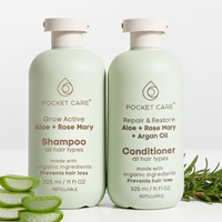 Kit Revitalizante de Aloe Vera -Shampoo organico a base de aloe vera (Kit Shampoo + Acondicionador)