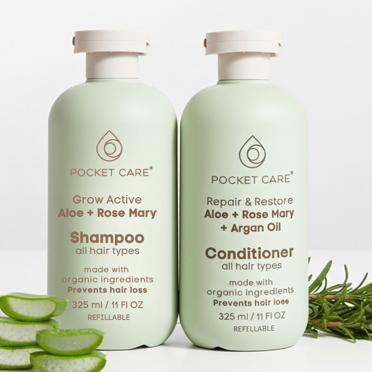 Kit Revitalizante de Aloe Vera -Shampoo organico a base de aloe vera (Kit Shampoo + Acondicionador)