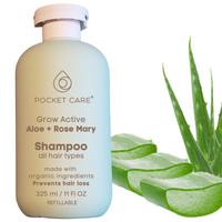 Shampoo artesanal, Organico, Revitalizante de Sábila, Verbena, Romero y Espinosilla - Hidratación Profunda y Brillo Saludable 325ml