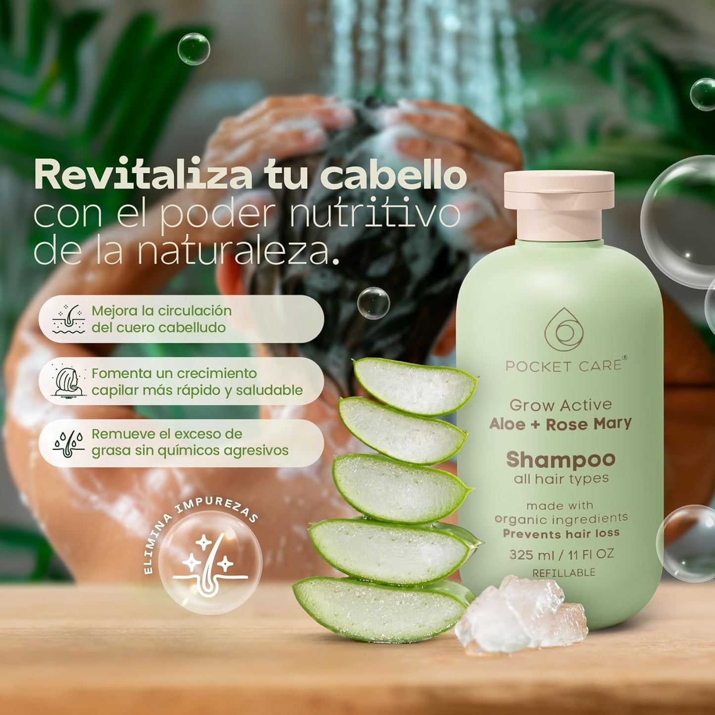 Tratamiento Anticaída y Fortalecedor – Shampoo Anticaída que fortalece desde la raíz – 325 ml