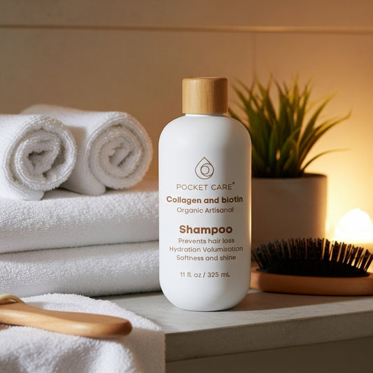 Shampoo Revitalizante de Colágeno y Biotina orgánico sin sulfatos - Cabello Fuerte, Sano y Lleno de Vida 325ml