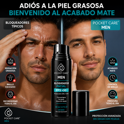Bloqueador Solar Hombre FPS 50 Biodegradable | Pocket Care