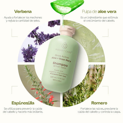 Kit Revitalizante de Aloe Vera -Shampoo organico a base de aloe vera (Kit Shampoo + Acondicionador)